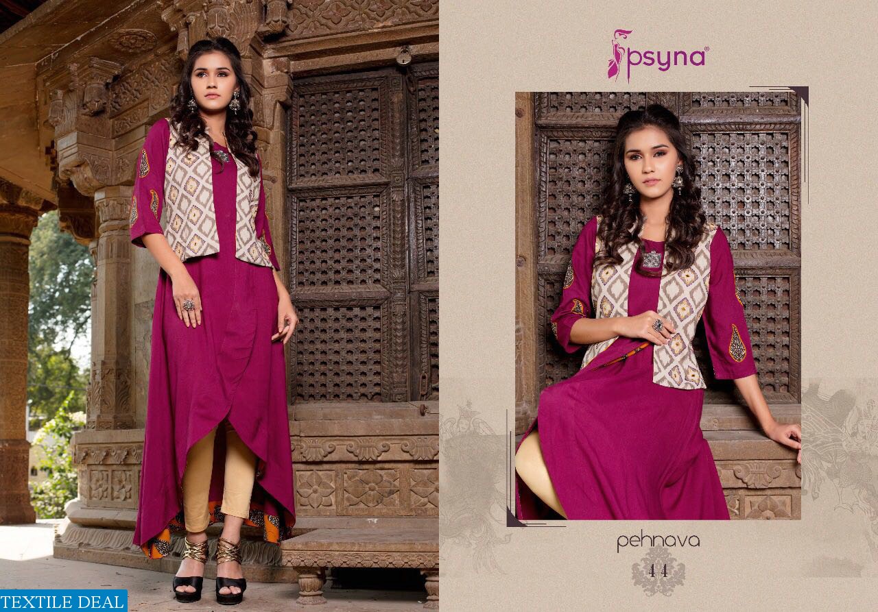 psyna pehnava vol-4 Wholesale Ready made anarkali kurtis